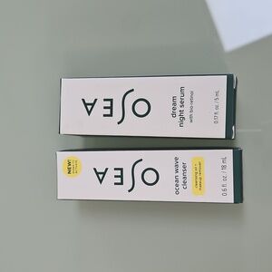 OSEA Ocean Wave Cleanser and Dream Night Serum, Travel Sizes, NWT